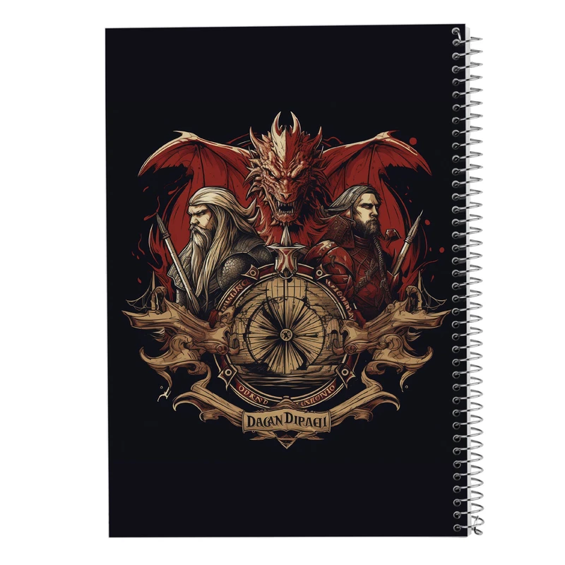 دفتر ژورنال نویسی 50 برگ مدوپد مدل نقطه ای طرح  ارباب حلقه ها The Lord of the Rings کد DF3057