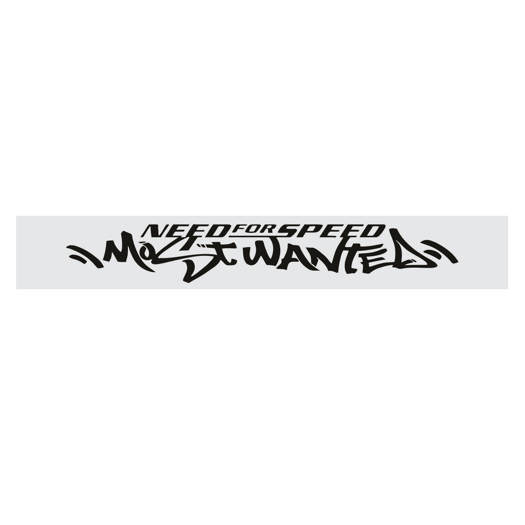 برچسب شیشه خودرو طرح ویندشیلد مدل آفتابگیر-MOST WANTED