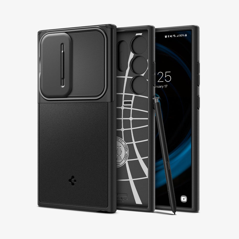 کاور اسپیگن مدل Optik Armor مناسب برای گوشی موبایل سامسونگ Galaxy S24 Ultra