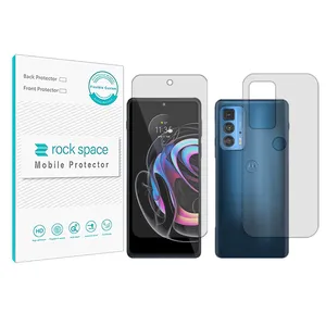 Rockspace clear screen protector HyGEL model suitable for Motorola Edge 20 Pro mobile phone with back protector
