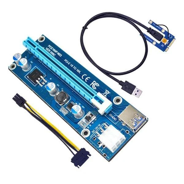 رایزر کارت گرافیک تبدیل PCI EXPRESS 1X به 16X مدل 008S