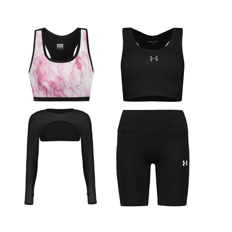 ست چهار تکه لباس ورزشی زنانه مدل 1801-1902-69-70