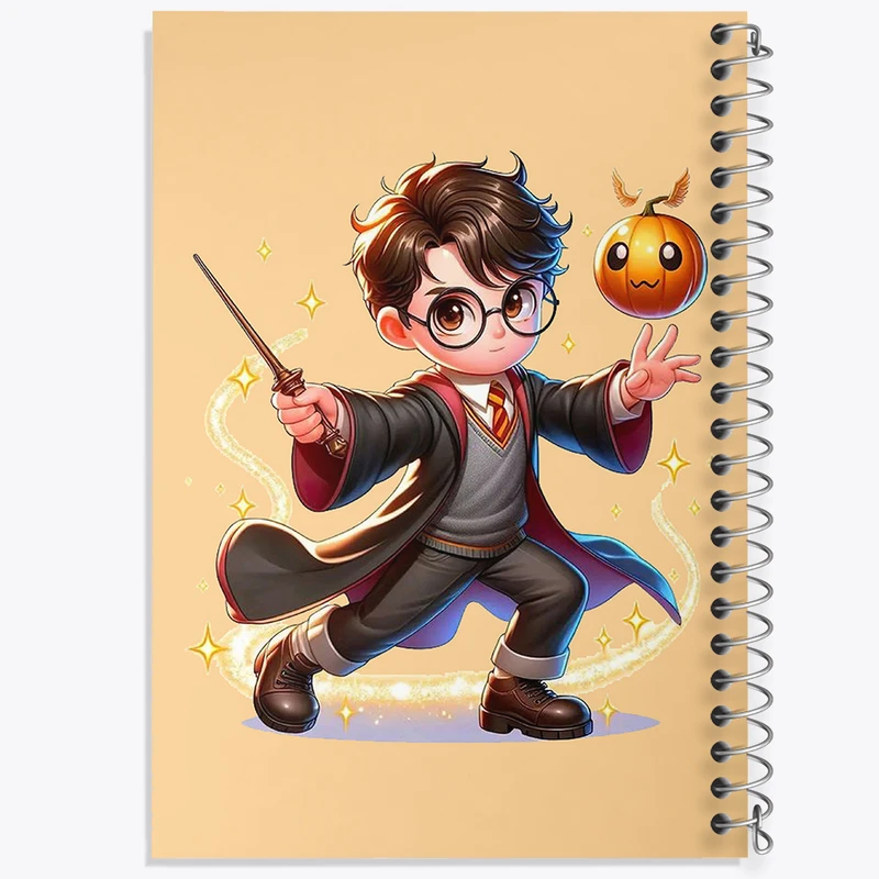 دفتر شطرنجی 50 برگ خندالو طرح هری پاتر (Harry Potter) کد N2171