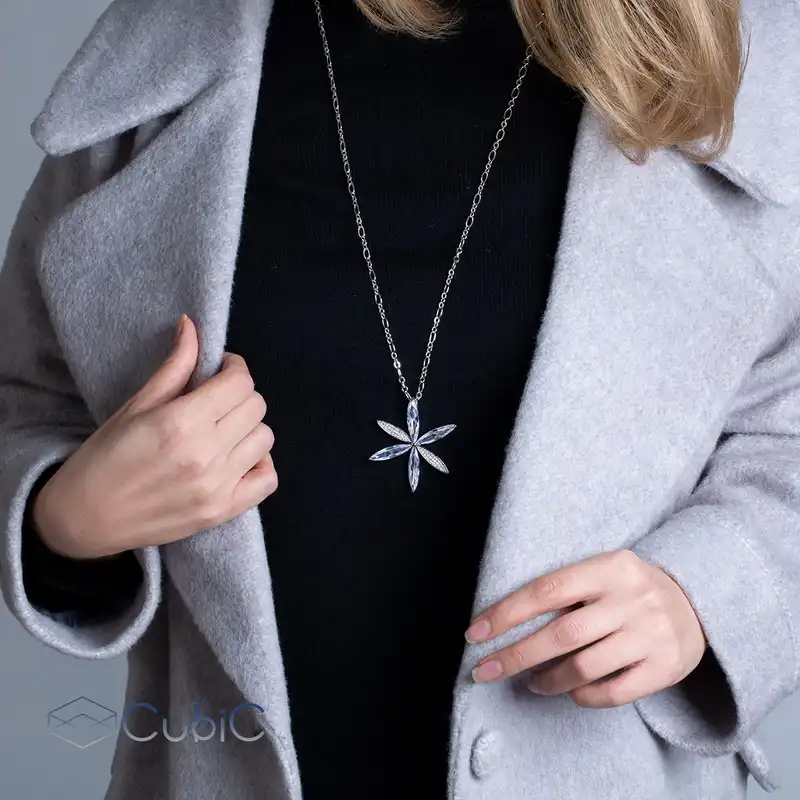 گردنبند زنانه کوبیک مدل QN-201133