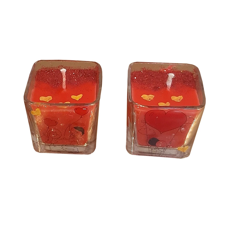 شمع لیوانی مدل عطری مجموعه دو عددی