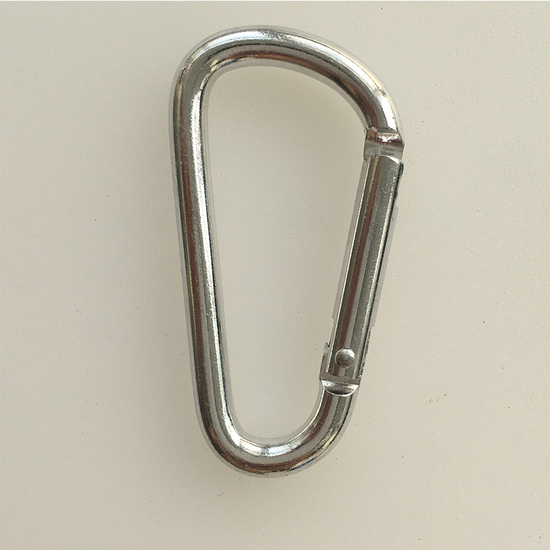 یراق حلقه مدل کارابین فنری کد Sil6.5 بسته 5 عددی