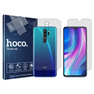 Hoco HyGEL model transparent screen protector suitable for Xiaomi Redmi Redmi Note 8 Pro mobile phone along with the phone back protector