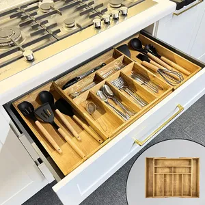 نظم دهنده قاشق و چنگال مدل چوبی تنظیم شونده کد OQ01