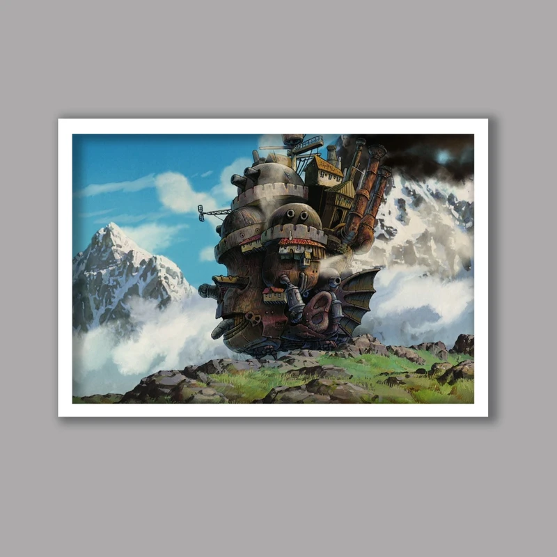 تابلو مدل انیمه قلعه متحرک هاول کد LA-G10685