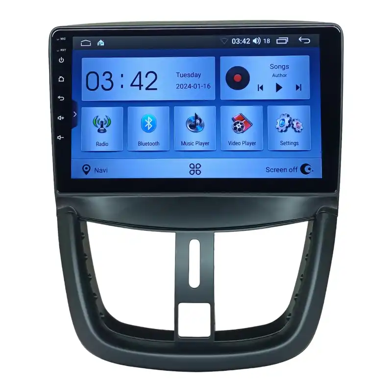 پخش کننده تصویری خودرو مدل اندروید Golden24 مناسب برای پژو 207