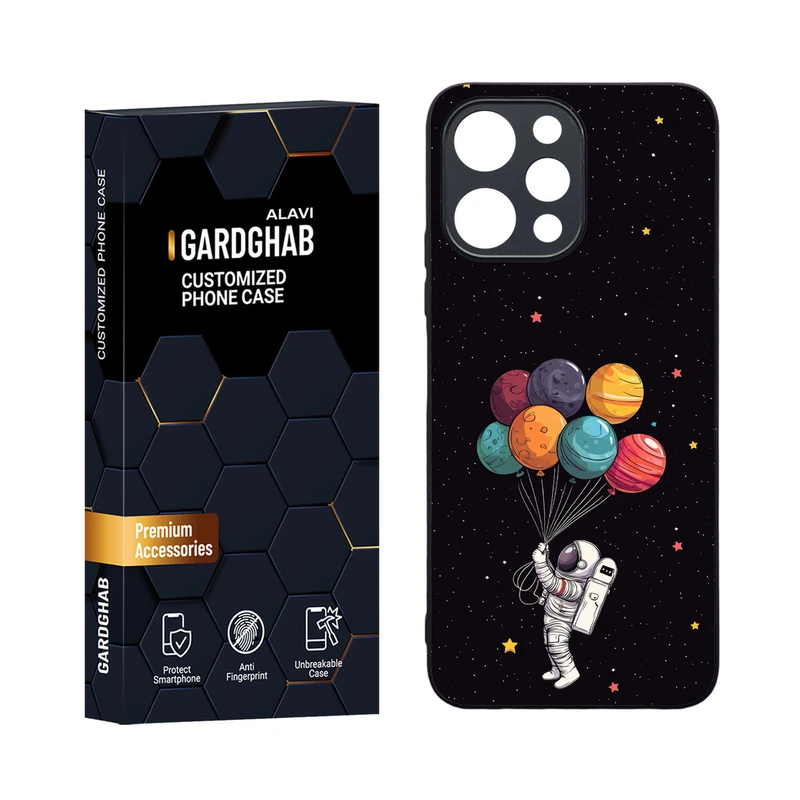 کاور گارد قاب مدل دورژله ای کهکشان مناسب برای گوشی موبایل شیائومی Redmi 12 4G / 5G