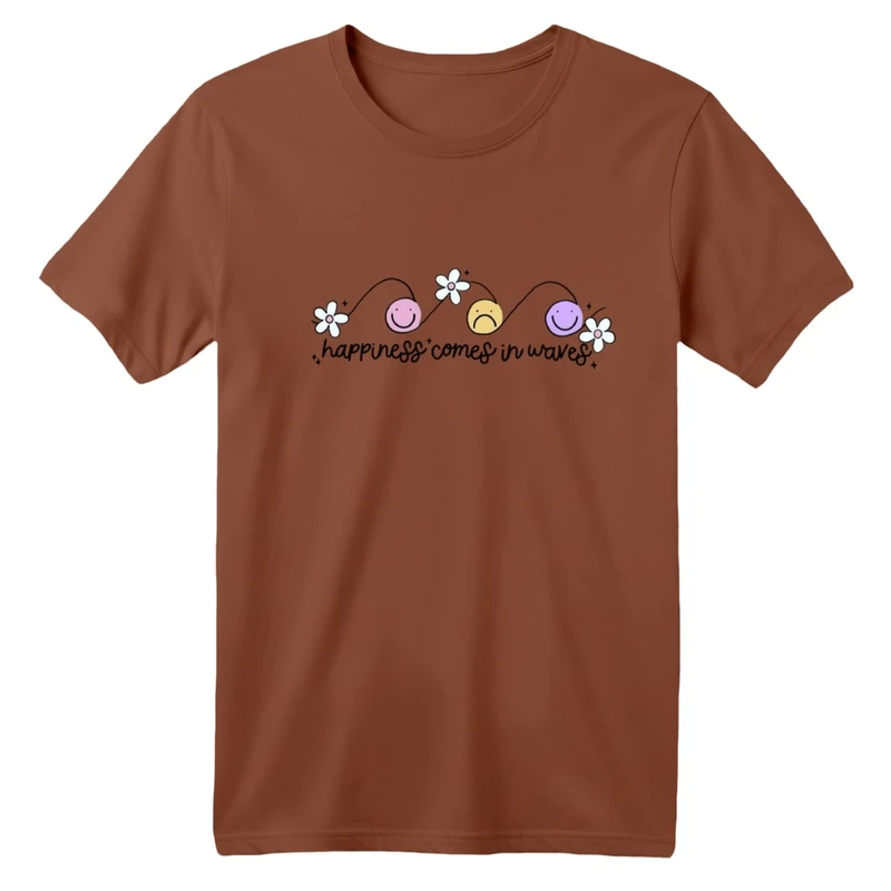 تی شرت آستین کوتاه بچگانه مدل موج شادی