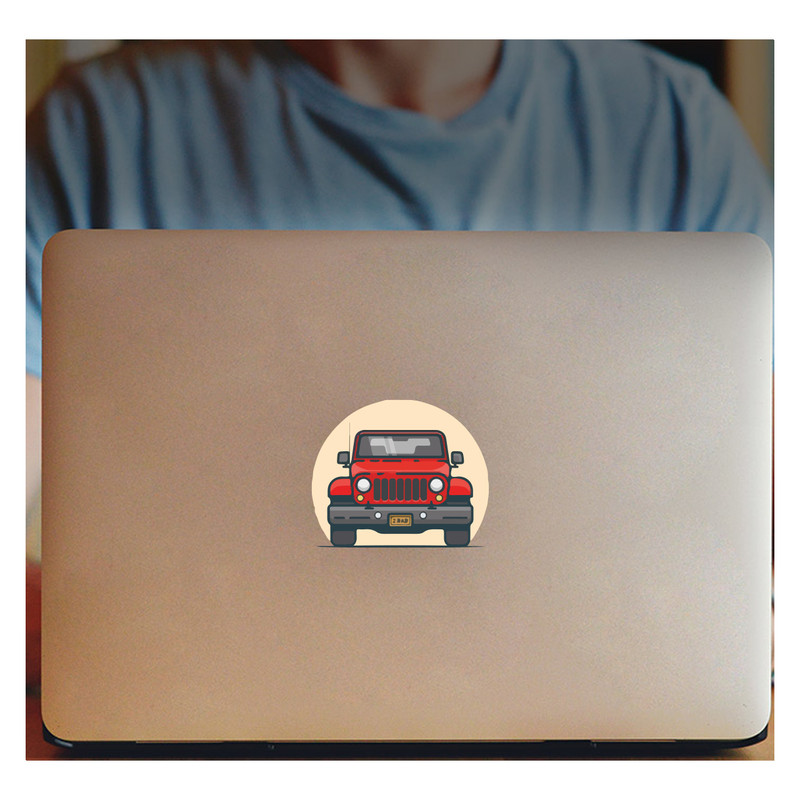 برچسب لپ تاپ طرح ماشین کد 619