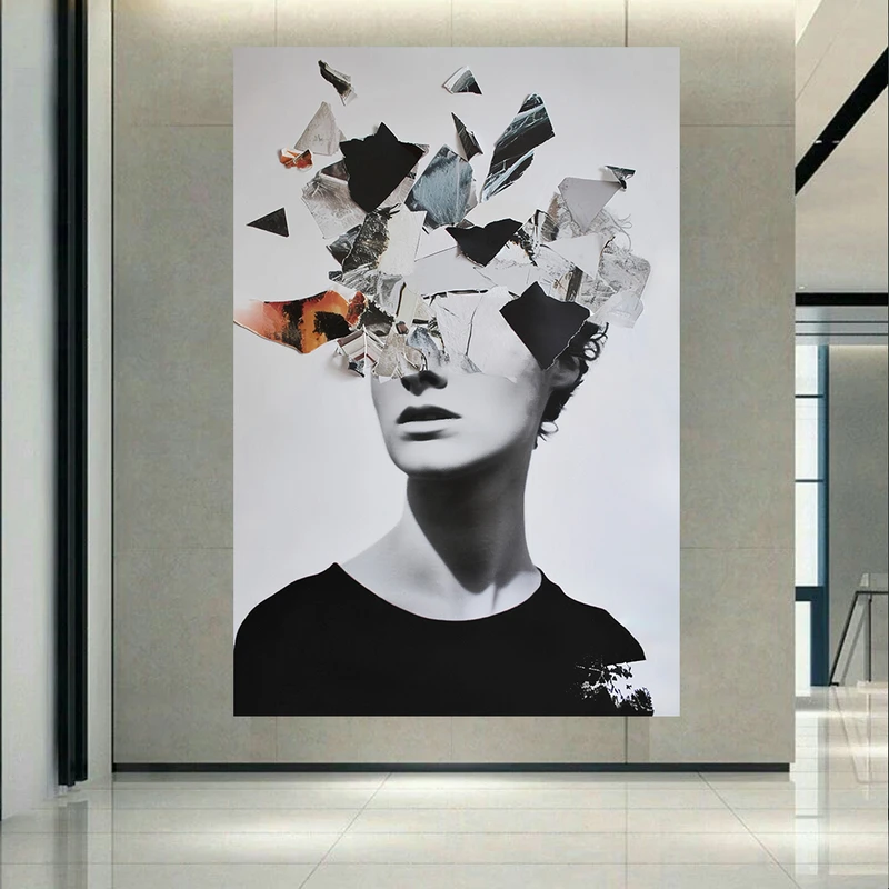 پوستر طرح انتزاعی فروپاشی حافظه کد AR32279