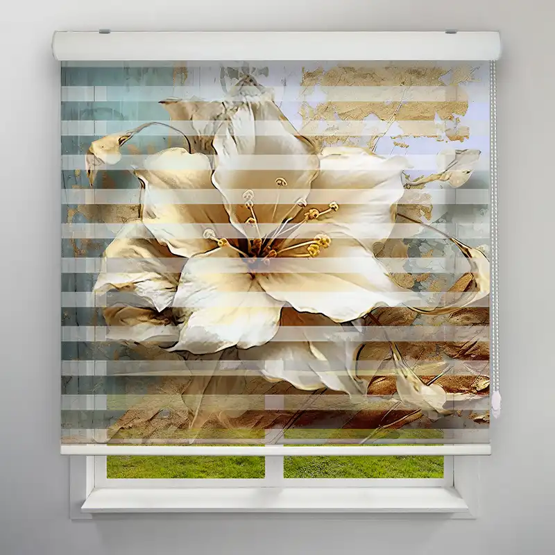 پرده زبرا مدل TD-121 سایز 160x180 سانتی متر