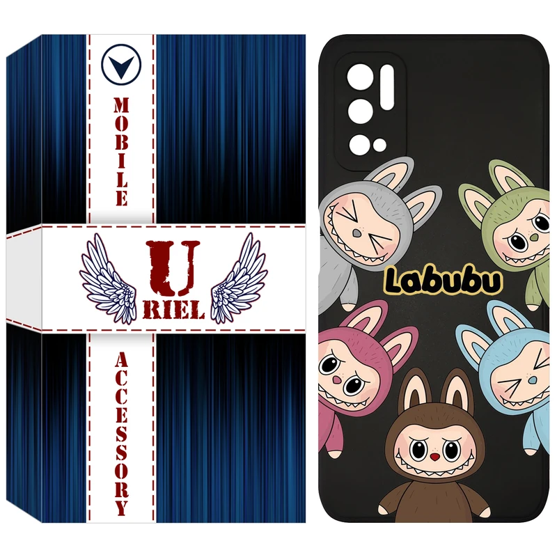 کاور یوریل قاب مدل KSH کد 102 طرح عروسک لبوبو مناسب برای گوشی موبایل شیائومی Poco M3 Pro / Redmi Note 10 5G / Note 11 SE