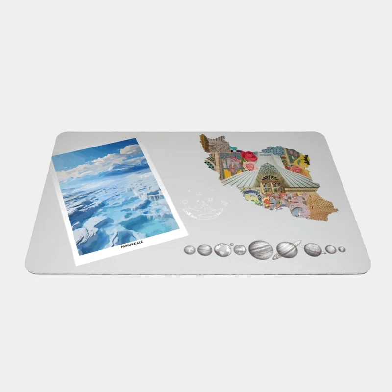 ماوس پد طرح آبهای یخی سایز 24x37 سانتی متر