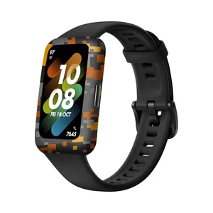 برچسب ماهوت طرح Army_Autumn_Pixel مناسب برای ساعت هوشمند هوآوی Band 7