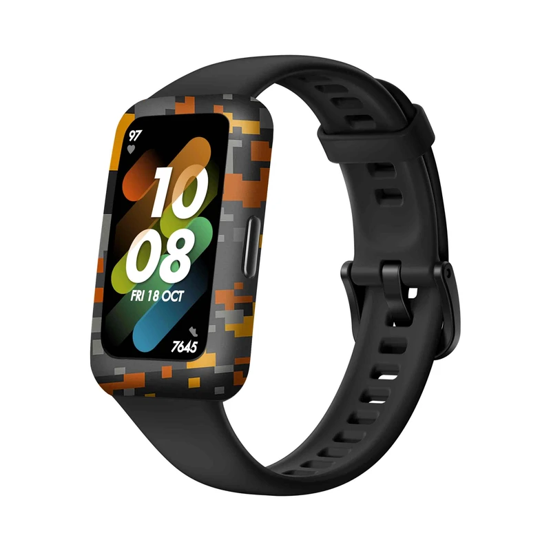 برچسب ماهوت طرح Army_Autumn_Pixel مناسب برای ساعت هوشمند هوآوی Band 7