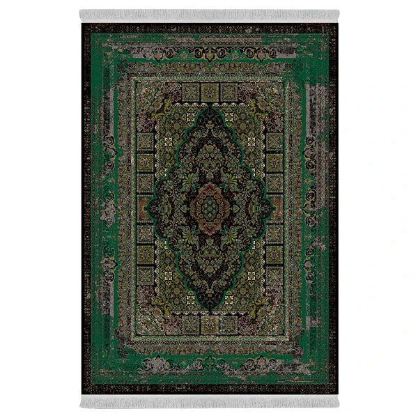 فرش پارچه‌ای دفه مدل فرشینه طرح مدرن کد 1024