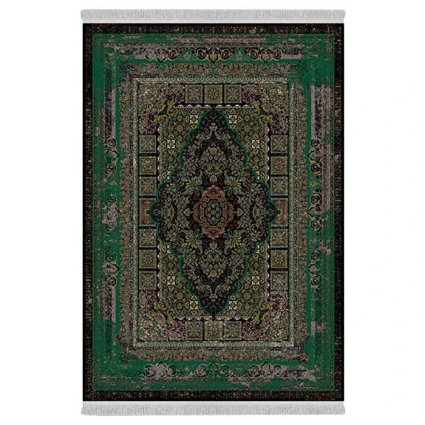 فرش پارچه‌ای دفه مدل فرشینه طرح مدرن کد 1024