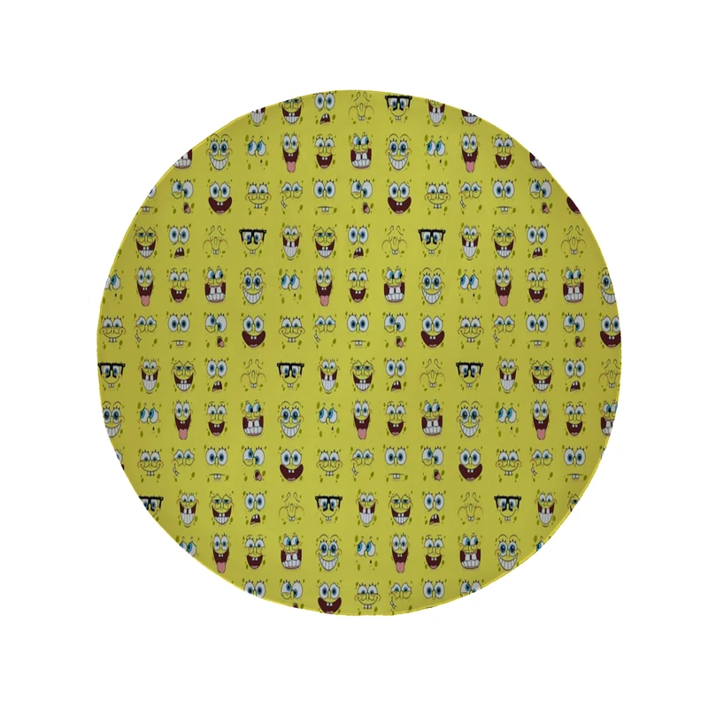 پادری مدل دایره طرح باب اسفنجی کد 8554 سایز 90 × 90 سانتی متر