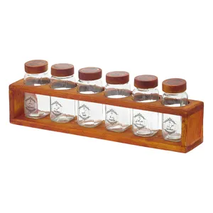 ست جا ادویه 6 پارچه  مدل کارولین به همراه استند