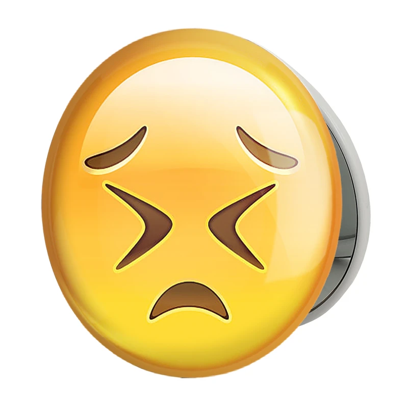 آینه جیبی خندالو طرح ایموجی Emoji مدل تاشو کد 1305 