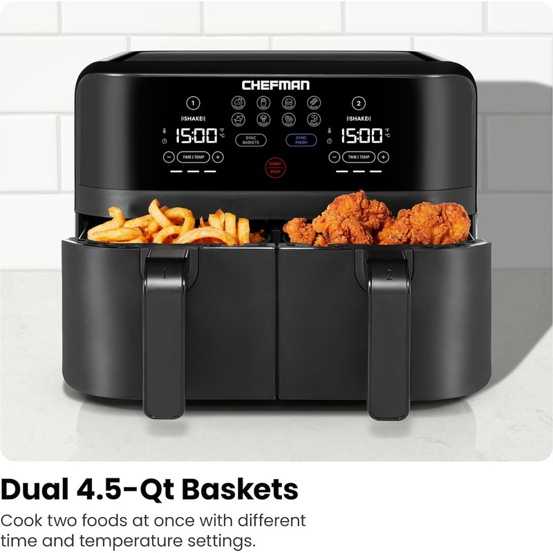 هواپز چفمن مدل TurboFry Touch Dual Air Fryer هواپز چفمن مدل TurboFry Touch Dual Air Fryer