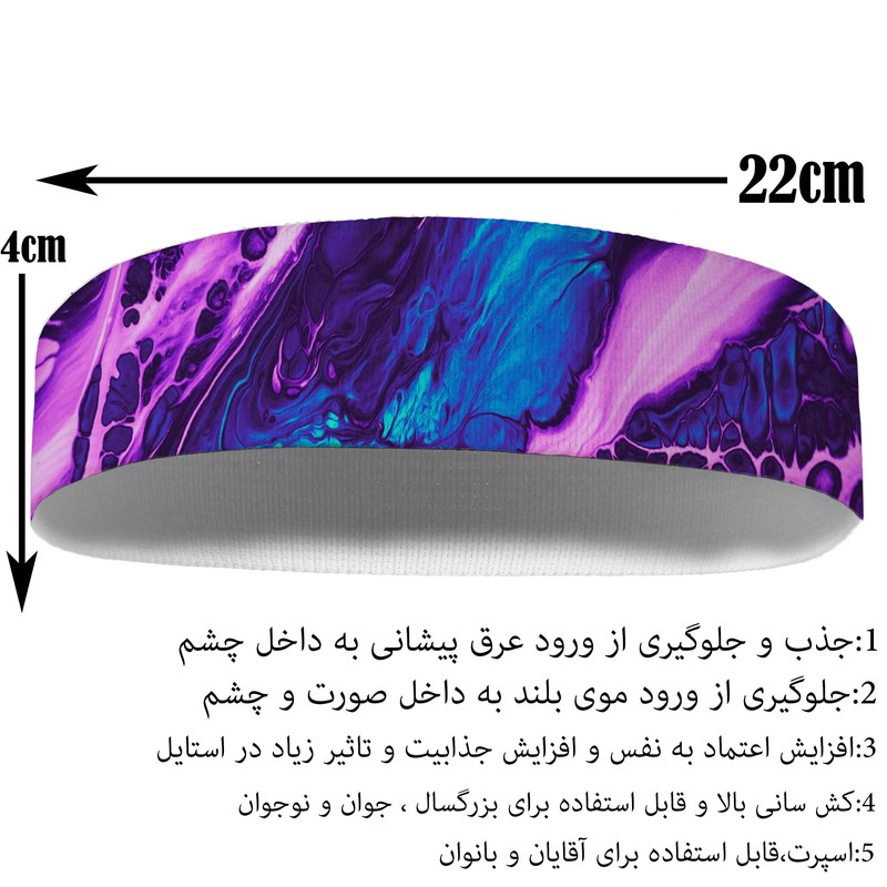 هدبند ورزشی آی تمر کد 505