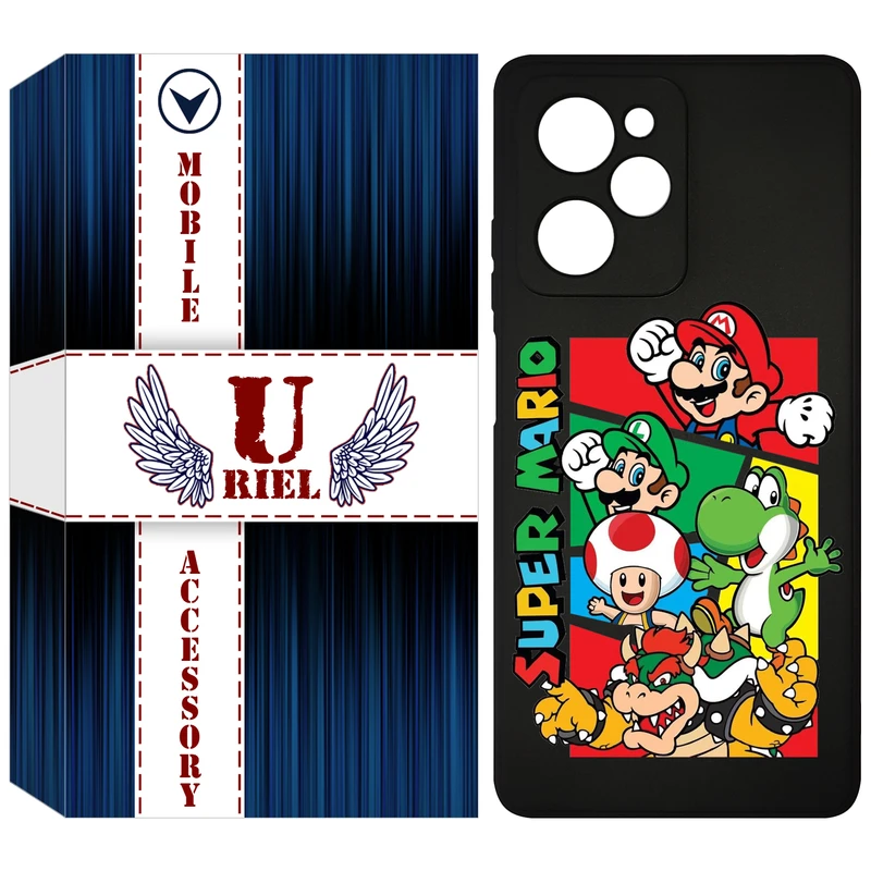 کاور یوریل مدل KSH کد 76 طرح ماریو مناسب برای گوشی موبایل شیائومی Poco X5 Pro / Redmi Note 12 Pro 5G