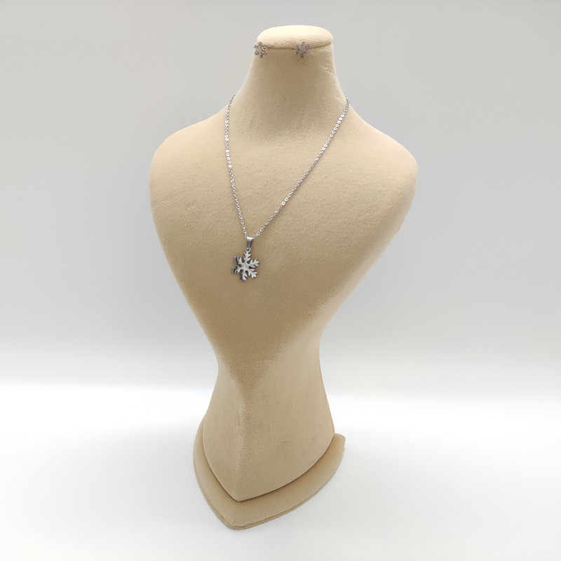 نیم ست زنانه مدل دانه برف