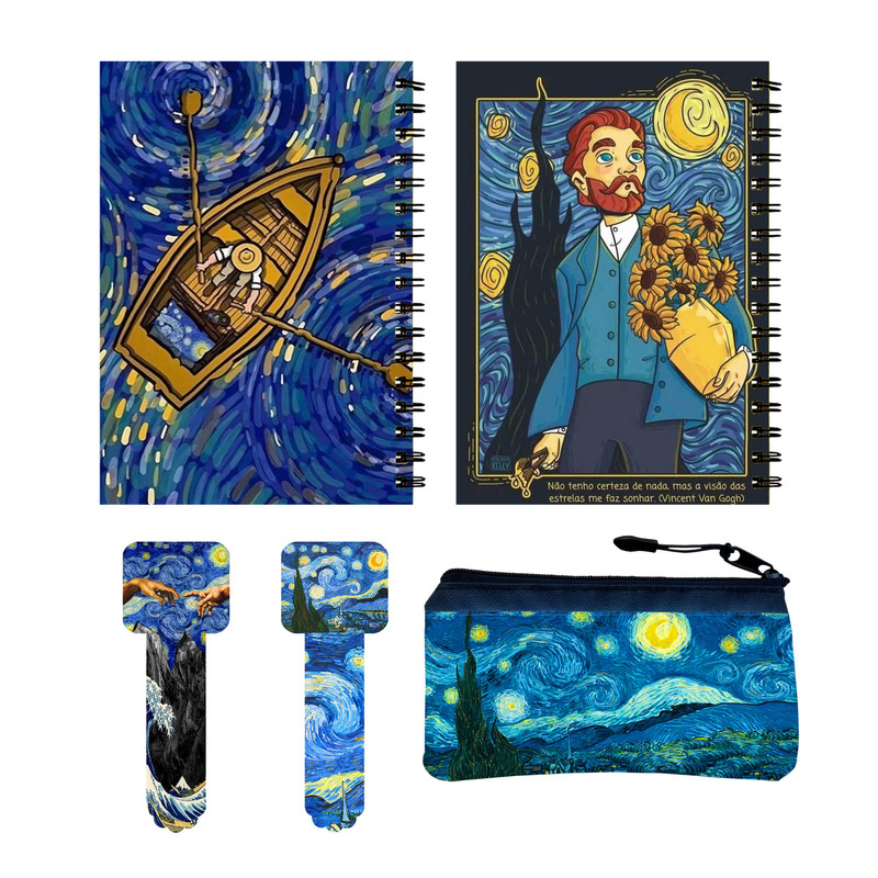 بسته لوازم تحریر مدل آثار ونگوک کد 847 مجموعه 5 عددی