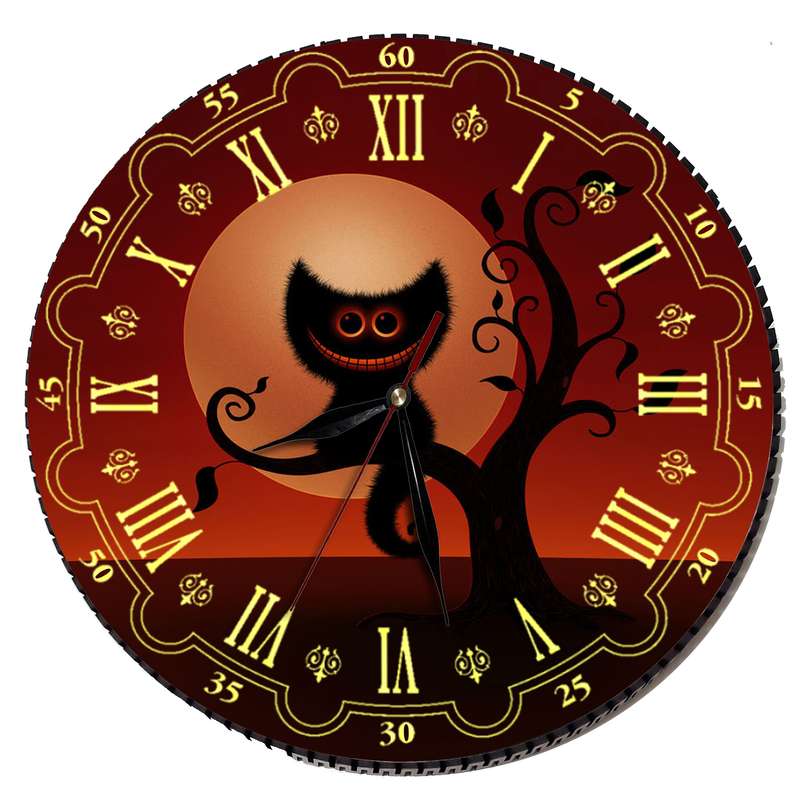 ساعت دیواری مدل گربه