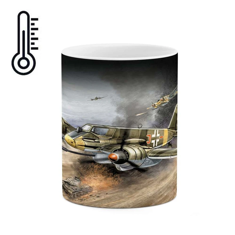 ماگ حرارتی کاکتی مدل هواپیمای جنگنده کد mgh10604