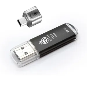 فلش مموری کوئین تک مدل QUICK USB3.1  ظرفیت 128 گیگابایت به همراه مبدل MicroUSB OTG