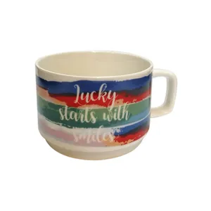 فنجان طرح رنگین کمان مدل Lucky
