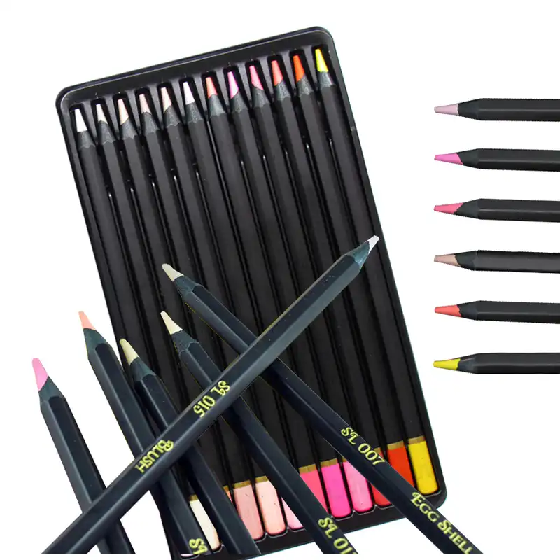 مداد رنگی 12 رنگ ام کیو مدل Light SKIN