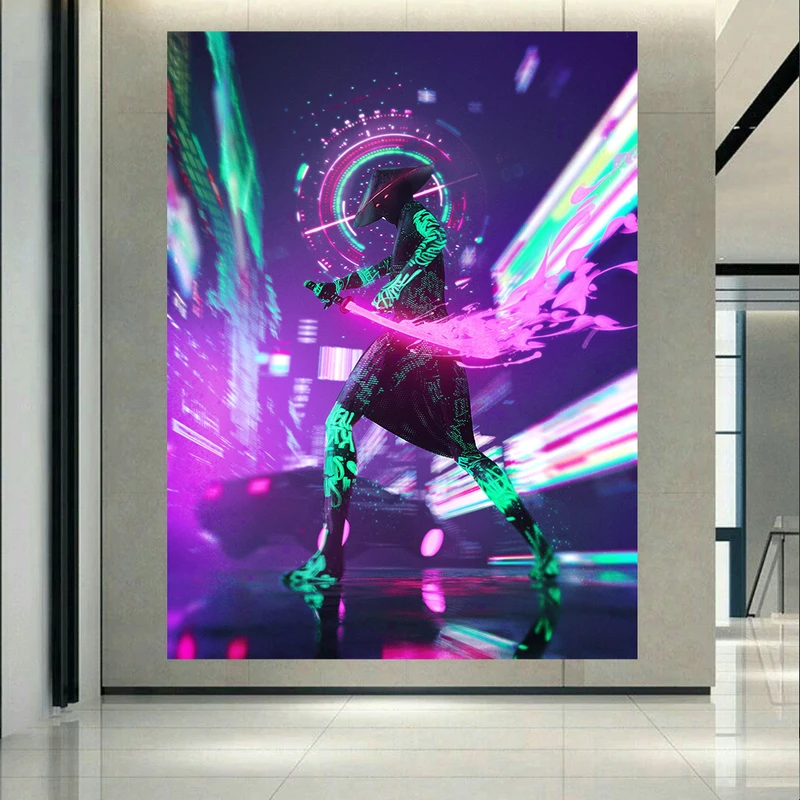 تابلو شاسی طرح گیم مدل Cyberpunk کد AR552