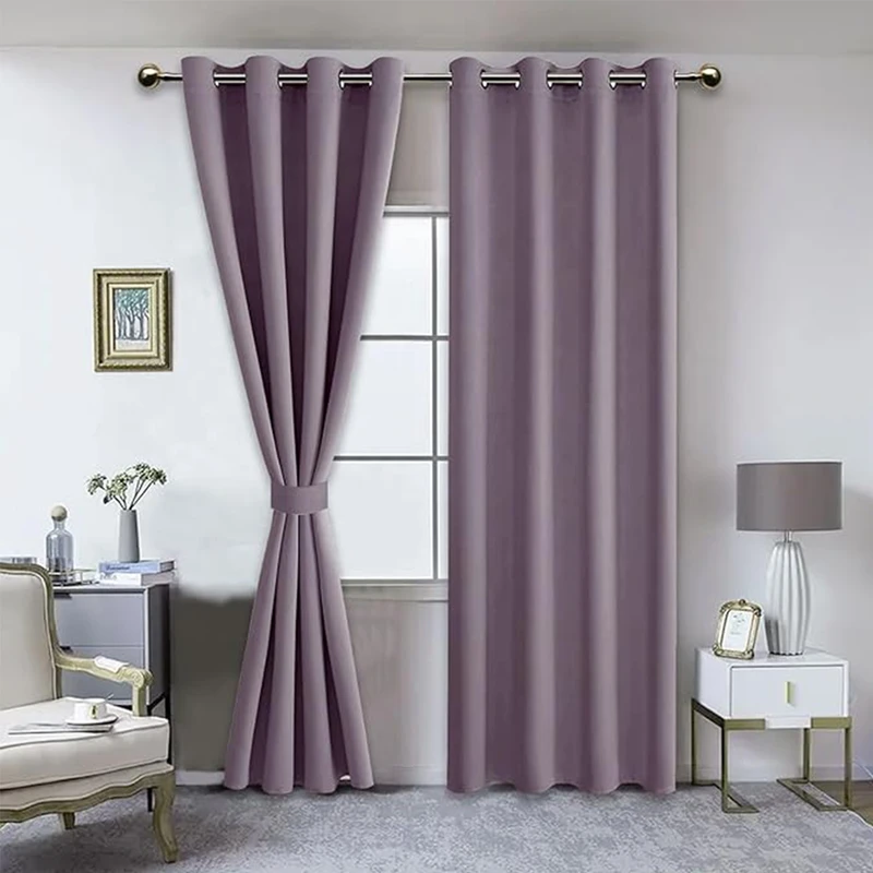 پرده مدل پانچ حریر ساده سایز 150x280 سانتی متر