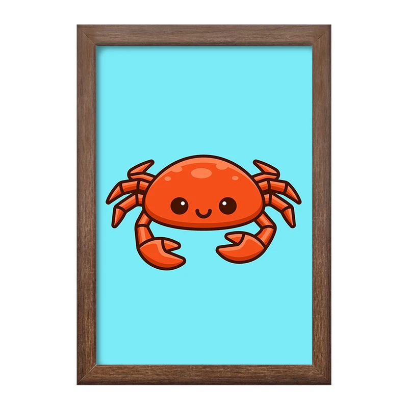 تابلو خندالو طرح حیوانات آبزی خرچنگ کد 28156