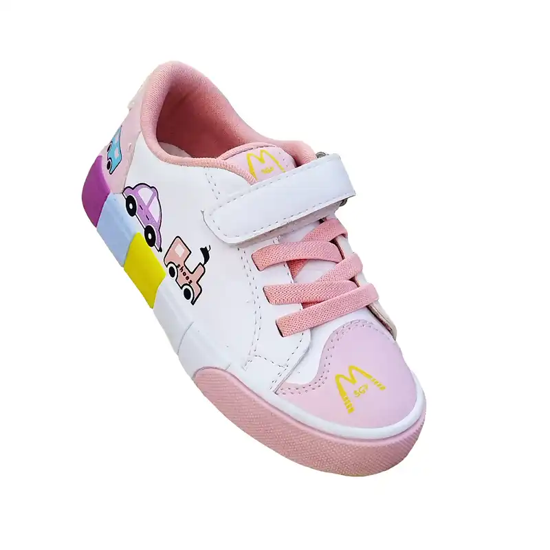 کفش راحتی  مدل ماشینی رنگ صورتی