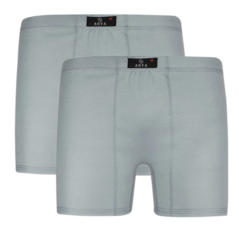 شورت پادار مردانه آریا مدل پلی استر پنبه کد 010 بسته 2 عددی