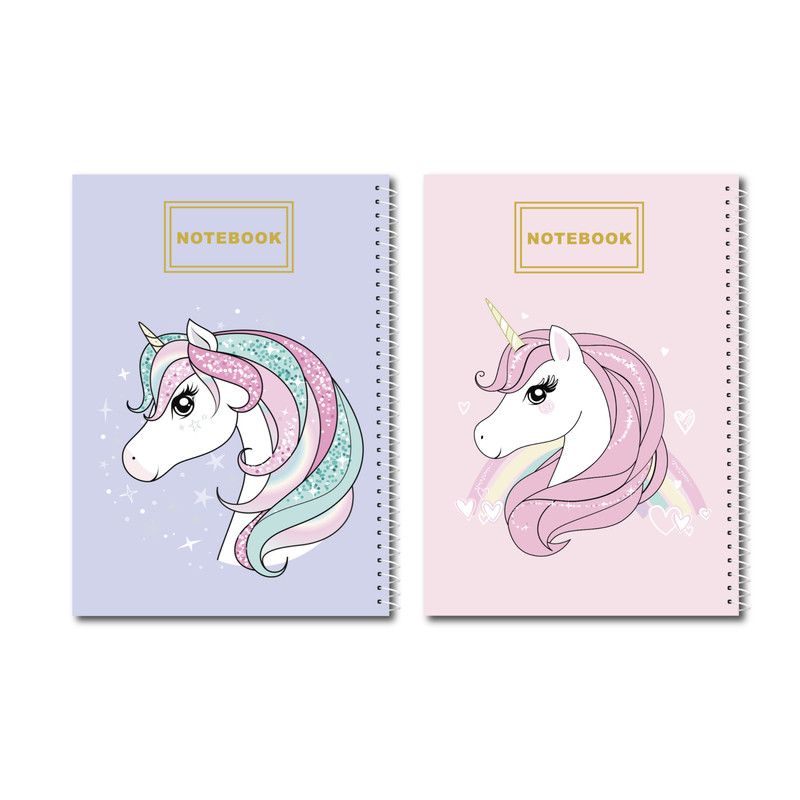 دفتر مشق ویکدی مدل اسب تک شاخ مجموعه 2 عددی