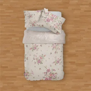 سرویس خواب مدوپد طرح دسته‌گل مدل PAT00079 یک نفره 4 تکه