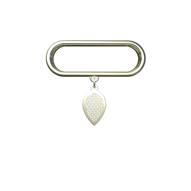 آویز ساعت طلا 18 عیار زنانه مدوپد مدل هندسی کد SG1-1175