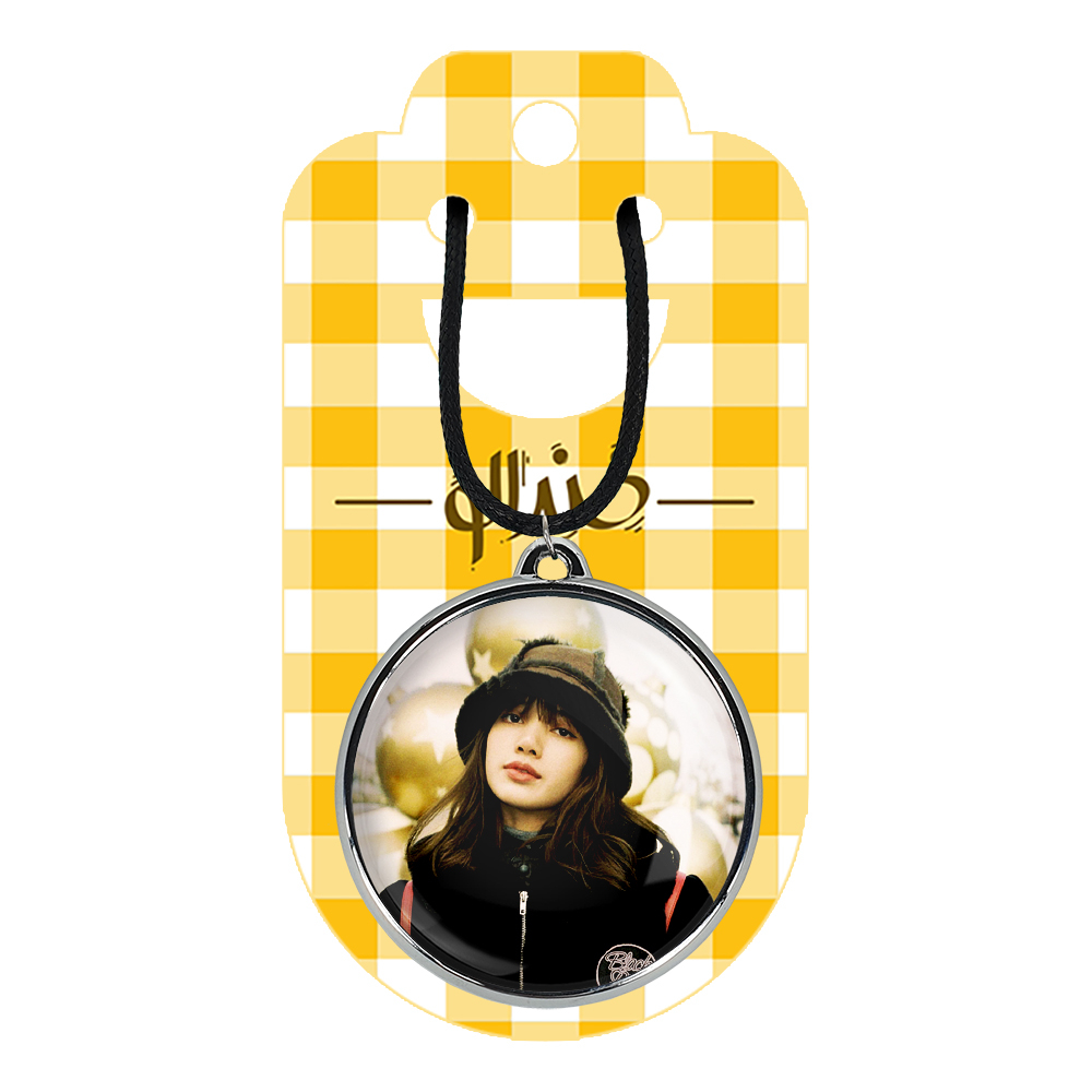 گردنبند خندالو مدل لیسا بلک پینک کد 1430414302