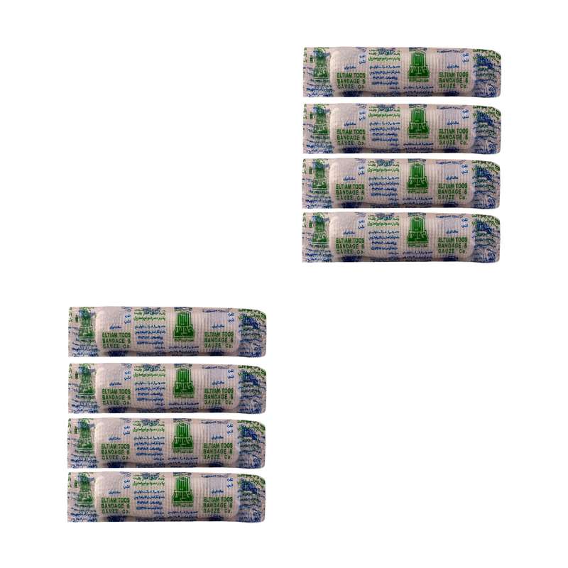 باند پانسمان التیام توس مدل کناربافت مجموعه 8 عددی