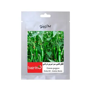 بذر فلفل قلمی سبز شیرین درختی بذرینو کد BZNO-239 