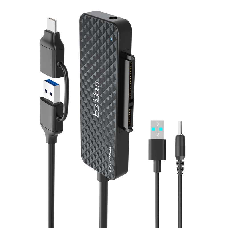 مبدل USB / USB-C به SATA / هاب USB3 ارلدام مدل W37 مبدل USB / USB-C به SATA / هاب USB3 ارلدام مدل W37